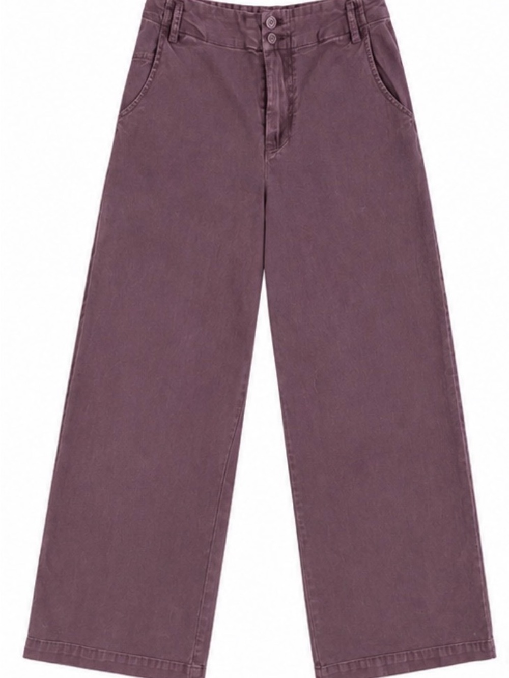 YFB Young Fabulous & Broke Dusty Plum Wide Leg Pants Size S